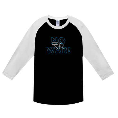 反戦 NO WAR! 17 ヘビーウェイトベースボールＴシャツ