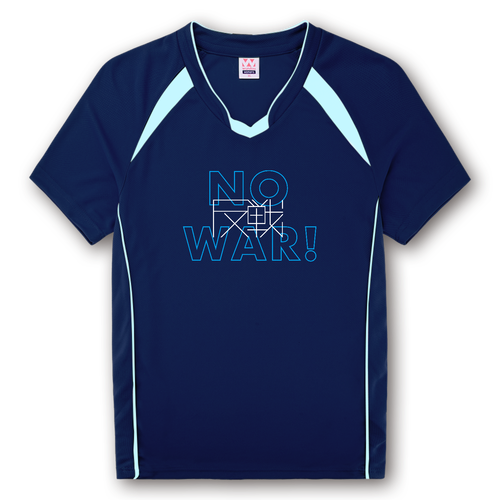 反戦 NO WAR! 17 ウィメンズバレーボールシャツ