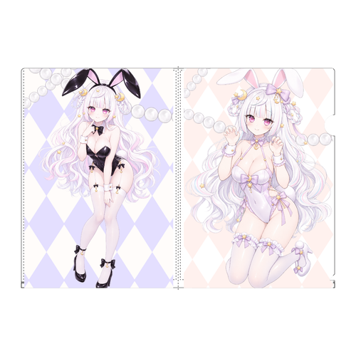 バニーガール クリアファイル A4フルグラフィッククリアファイル