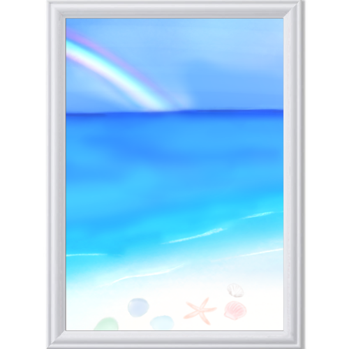 la mer アートデザインパネル (A4 光沢紙)