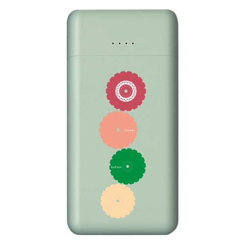 ボタンフラワー コンパクトモバイルチャージャー5000