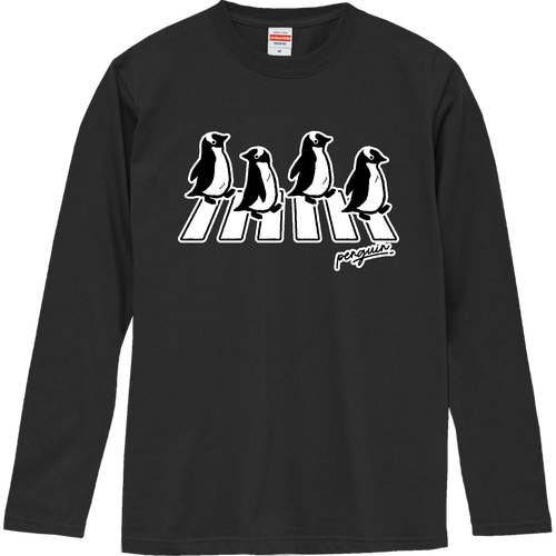 Penguin Road ペンギンロード ジェンツーペンギン（タイトル文字無し） ロングスリーブTシャツ