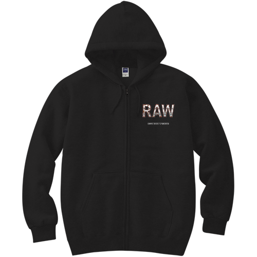 RAW — UNPOLISHED. UNBROKEN. 軽量ジップアップパーカー