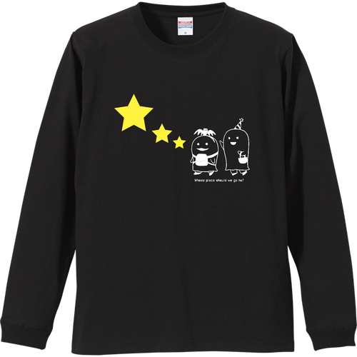 おばけちゃん ロングスリーブTシャツ 長袖Tシャツ｜鼓 こはな - オリ