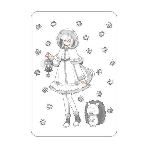 雪の結晶ちゃんのアクリルカード アクリルカード　W59×H86