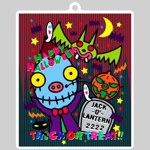 ホクキュラさん ダイカットアクリルキーホルダー(10×10cm)